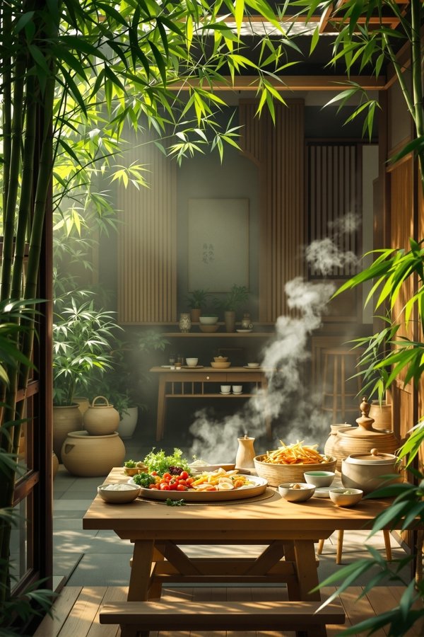 《青竹小院》治愈 · 美食剧集封面